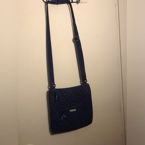 Vera Bradley Navy Quilted Crossbody Bag